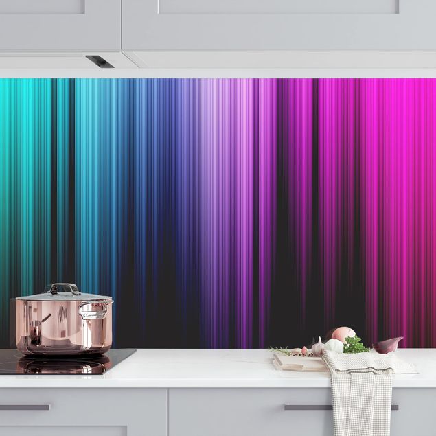 Platte Küchenrückwand Rainbow Display II