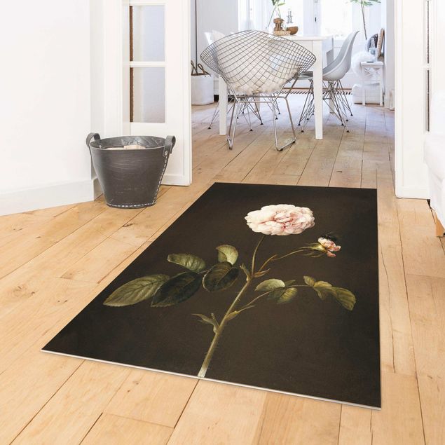 Moderne Teppiche Barbara Regina Dietzsch - Essig-Rose mit Hummel