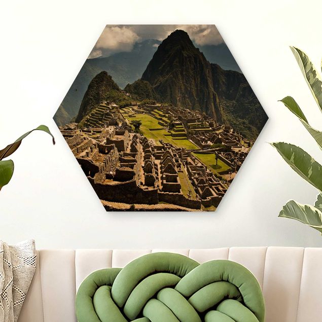 Holzbilder Natur Machu Picchu