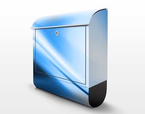 Briefkasten mit Zeitungsfach - Deep Blue Heaven - Briefkasten modern