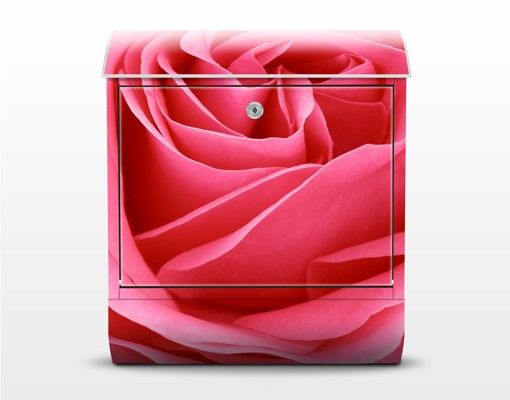 Briefkasten Design Lustful Pink Rose