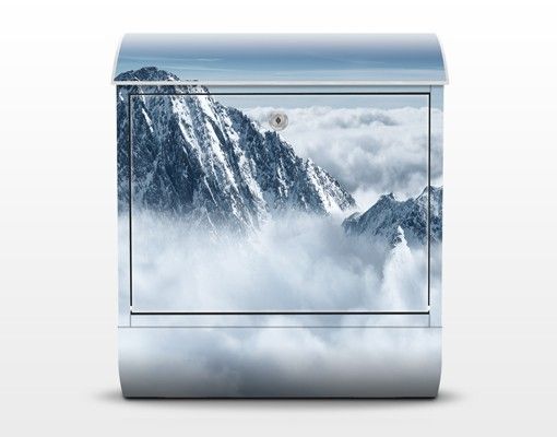 Briefkasten Design Die Alpen über den Wolken