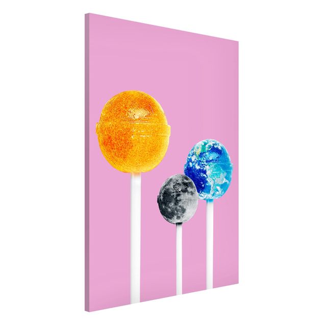 Wandbilder Lollipops mit Planeten
