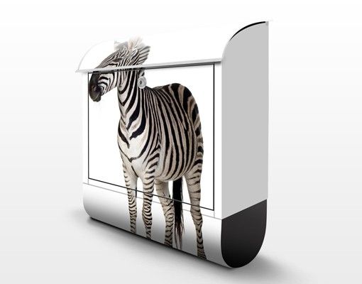 Briefkasten modern No.293 Lächelndes Zebra