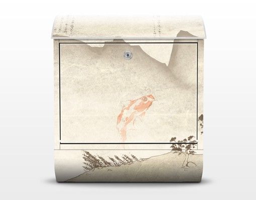 Wandbriefkasten - No.MW8 Japanische Stille - Briefkasten Beige