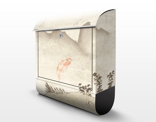 Wandbriefkasten - No.MW8 Japanische Stille - Briefkasten Beige