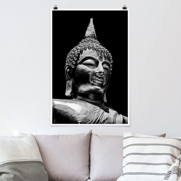 XXL Poster Buddha Statue Gesicht