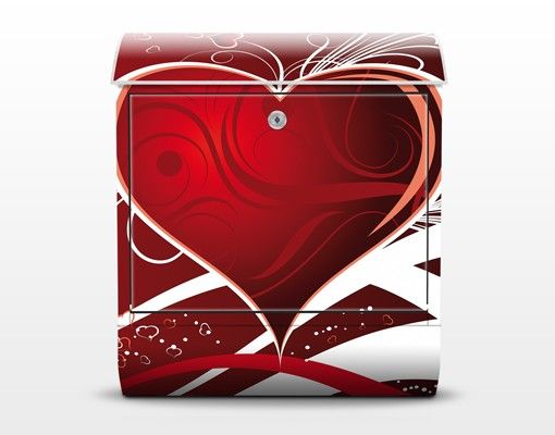 Briefkasten Ornamente Red Hearts