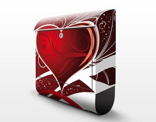 Design Briefkasten Red Hearts