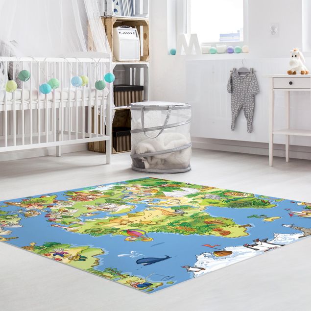 Teppich Kinderzimmer Great And Funny Worldmap
