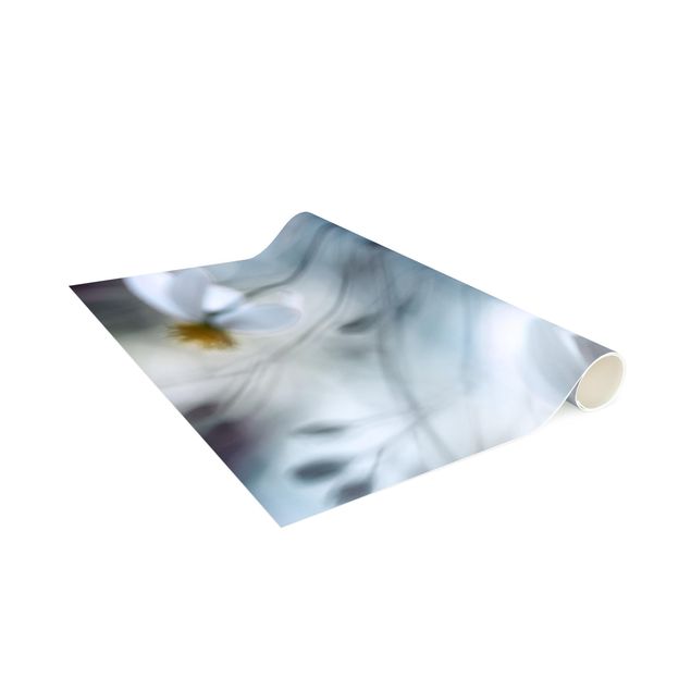 Vinyl-Teppich - Kosmeen in Pastell - Hochformat 1:2