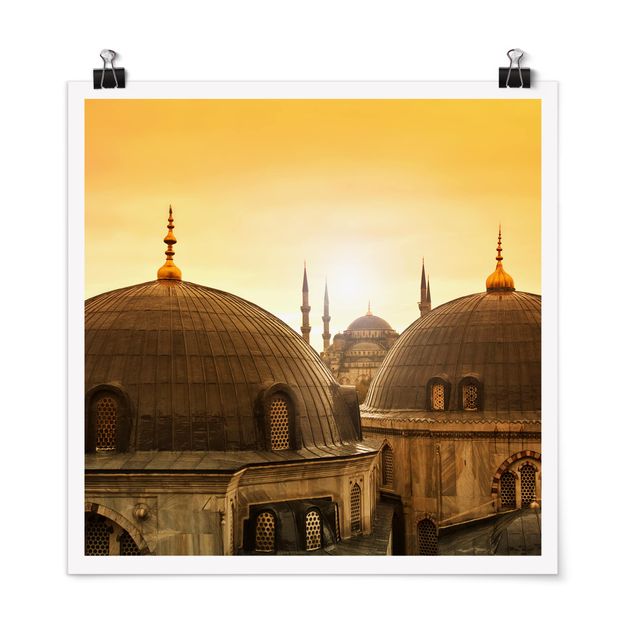 Moderne Poster Über den Dächern von Istanbul
