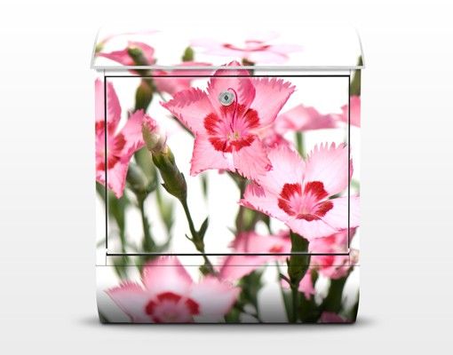 Design Briefkasten Pink Flowers