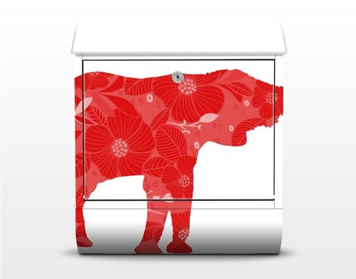 Design Briefkasten Red Decostyle Elephant