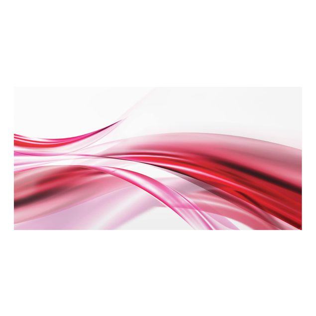 Spritzschutz Glas - Pink Dust - Querformat - 2:1