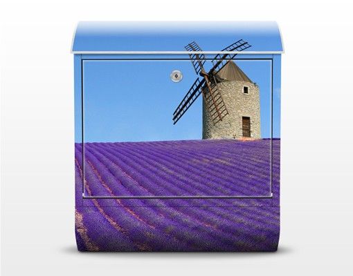 Briefkasten modern Lavendelduft in der Provence