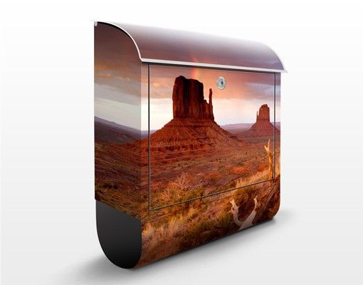 Briefkasten Natur Monument Valley bei Sonnenuntergang