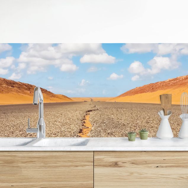 Platte Küchenrückwand Wüstenstraße