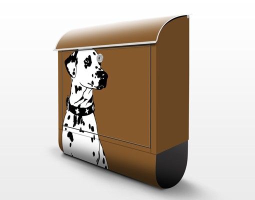 Briefkasten mit Zeitungsfach - No.TA2 Dalmatiner - Briefkasten mit Tiermotiv