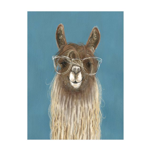 Moderne Teppiche Lama mit Brille III