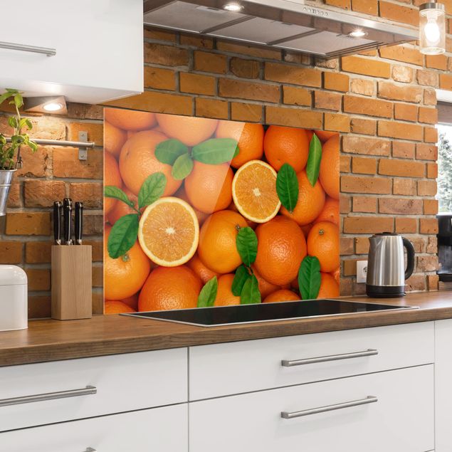 Küchenspritzschutz Saftige Orangen