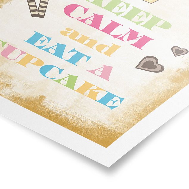 Poster kaufen No.EV71 Keep Calm And Eat A Cupcake Bunt