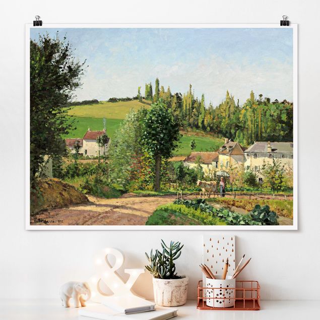 Impressionistische Gemälde Camille Pissarro - Kleines Dorf