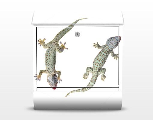 Briefkasten Design No.250 Neugierige Geckos