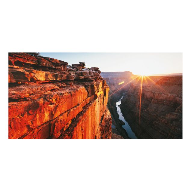 Spritzschutz Küche Sonne im Grand Canyon
