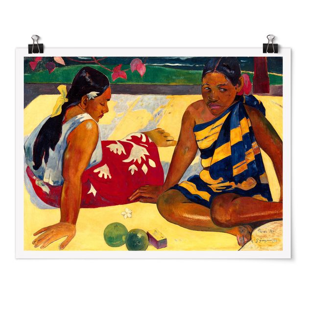 Poster - Paul Gauguin - Frauen von Tahiti - Querformat 3:4