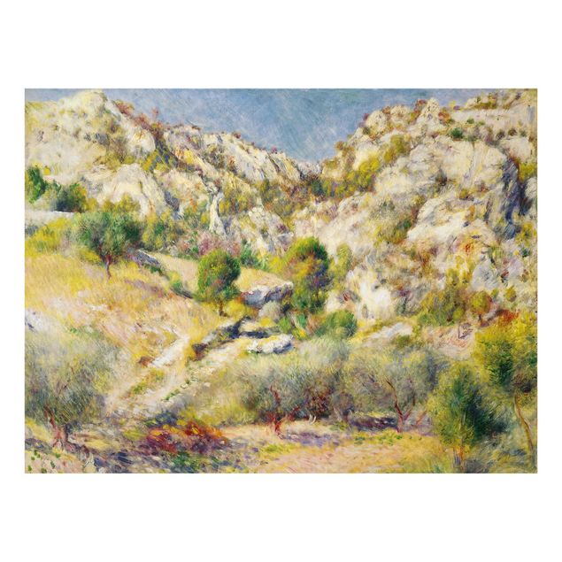 Spritzschutz Künstler Auguste Renoir - Felsen bei Estaque