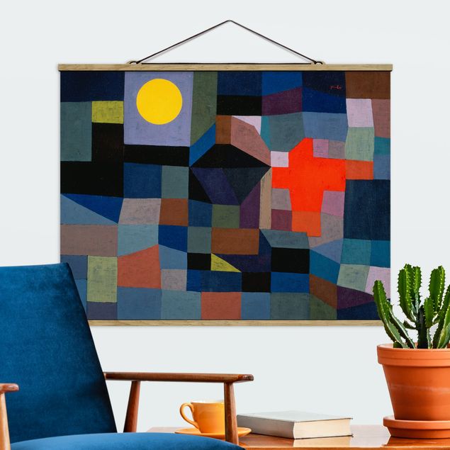 Expressionismus Bilder Paul Klee - Feuer bei Vollmond