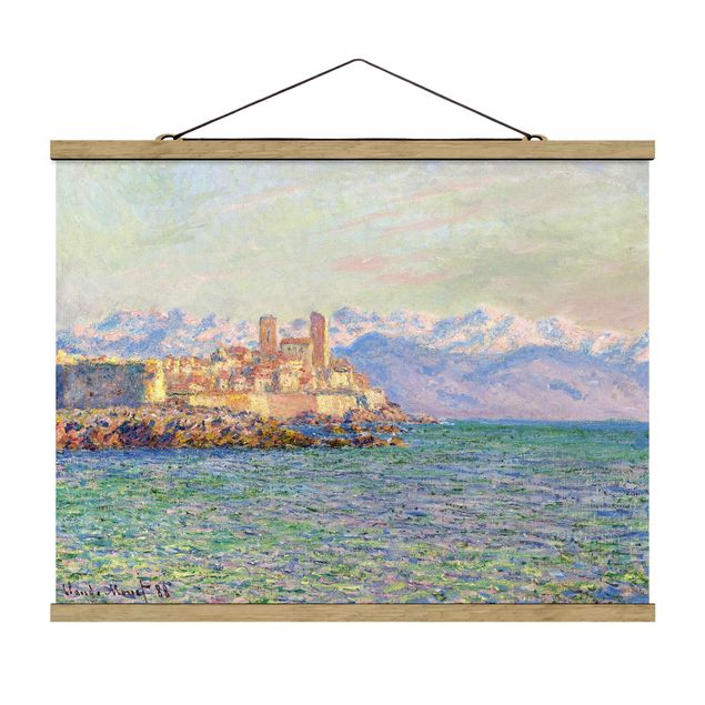Stoffbild mit Posterleisten - Claude Monet - Antibes-Le Fort - Querformat 4:3