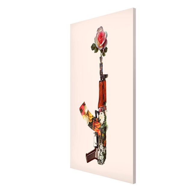 Wandbilder Waffe mit Rose