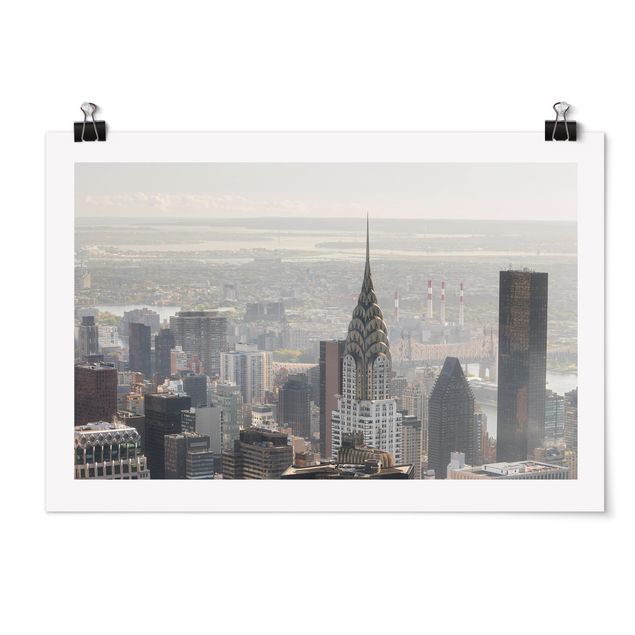 Moderne Poster Vom Empire State Building Upper Manhattan NY