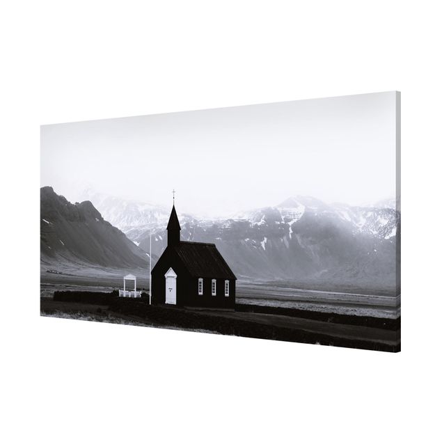 Magnettafel - Die schwarze Kirche - Panorama Querformat