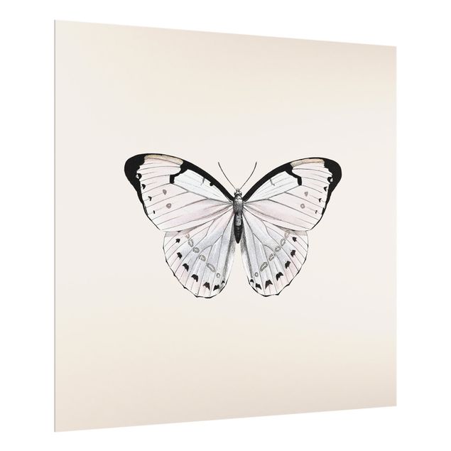 Monika Strigel Poster Schmetterling auf Beige