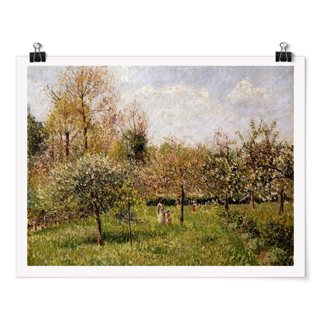 Wald Poster Camille Pissarro - Frühling in Eragny