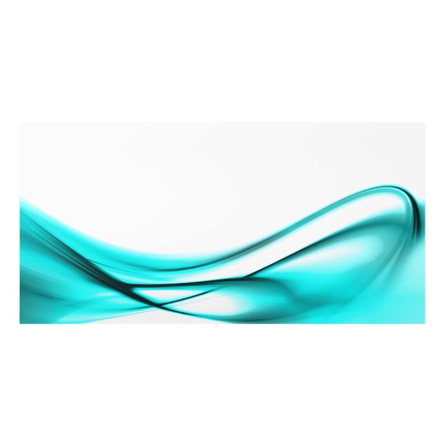 Spritzschutz Glas - Turquoise Design - Querformat - 2:1