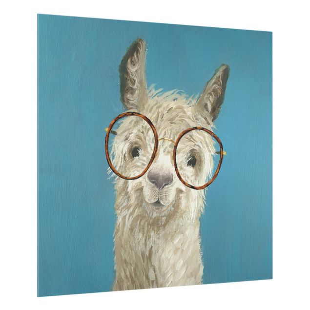 Spritzschutz Lama mit Brille I