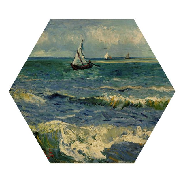 Wandbild Holz Vincent van Gogh - Seelandschaft