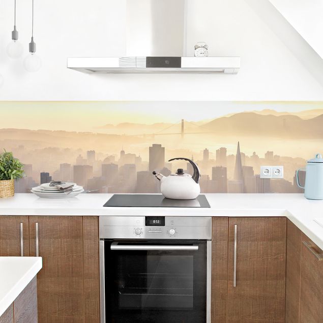 Küche Wandpaneel San Francisco im Morgengrauen