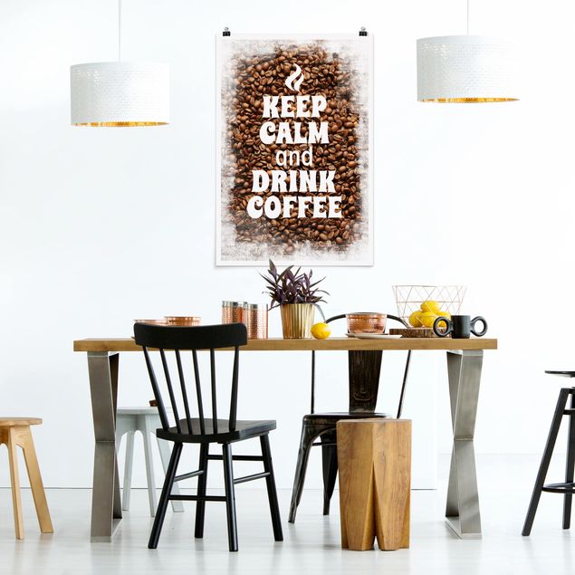Moderne Poster No.EV86 Keep Calm And Drink Coffee
