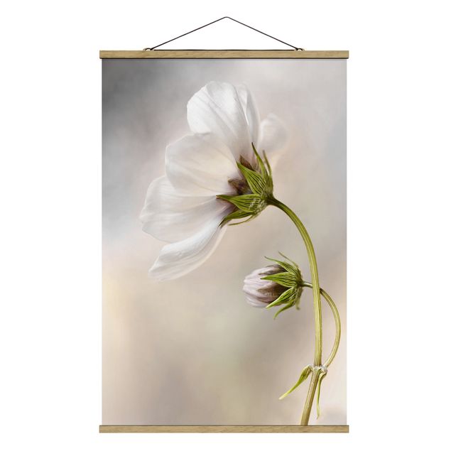 Stoffbild mit Posterleisten - Himmlischer Blütentraum - Hochformat 2:3