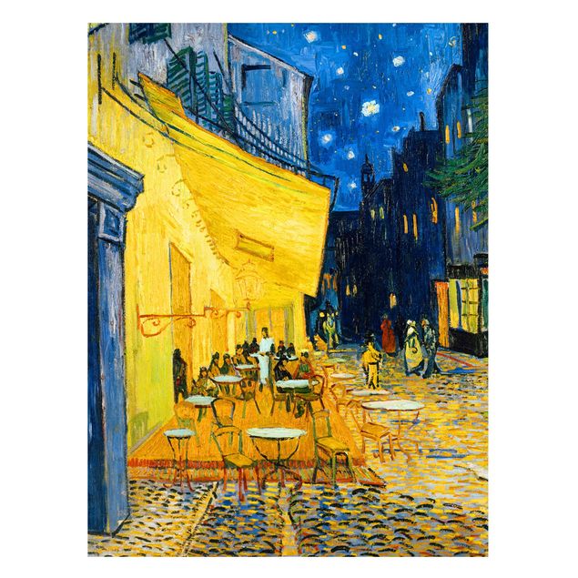Magnettafel - Vincent van Gogh - Café-Terrasse in Arles - Memoboard Hochformat 4:3