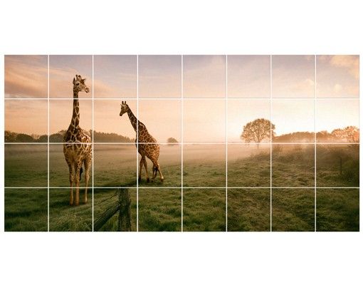 Fliesenbilder Skylines Surreal Giraffes