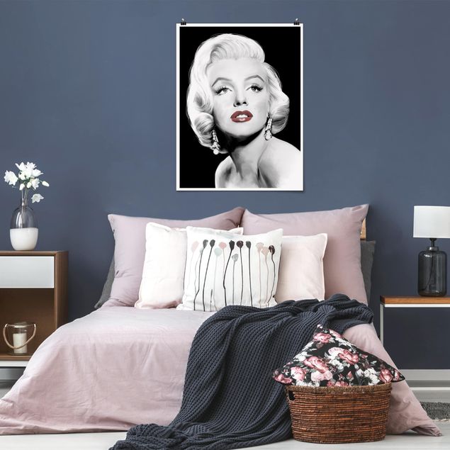 Vintage Poster Marilyn mit Ohrschmuck