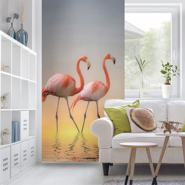 Raumteiler - Flamingo Love 250x120cm