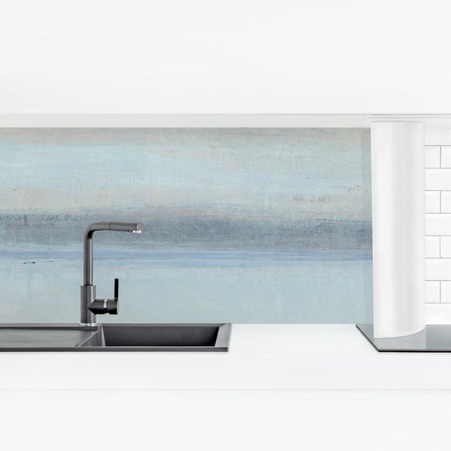 Küchenrückwand selbstklebend Horizont über Blau I