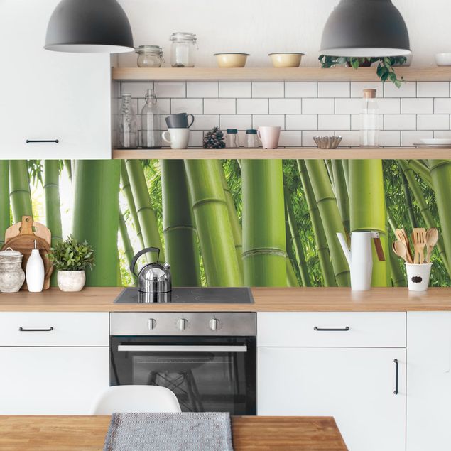 Küche Wandpaneel Bamboo Trees